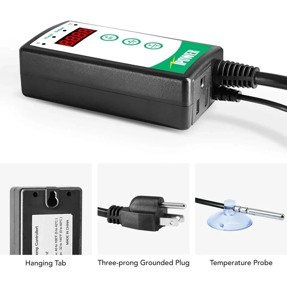 iPower‎ Digital Heat Mat Thermostat Controller Seed Germination Reptiles Brewing